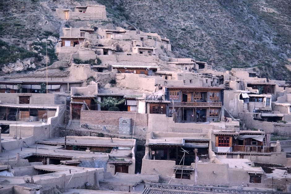 Mountain setting surrounding rural Afghan villages.